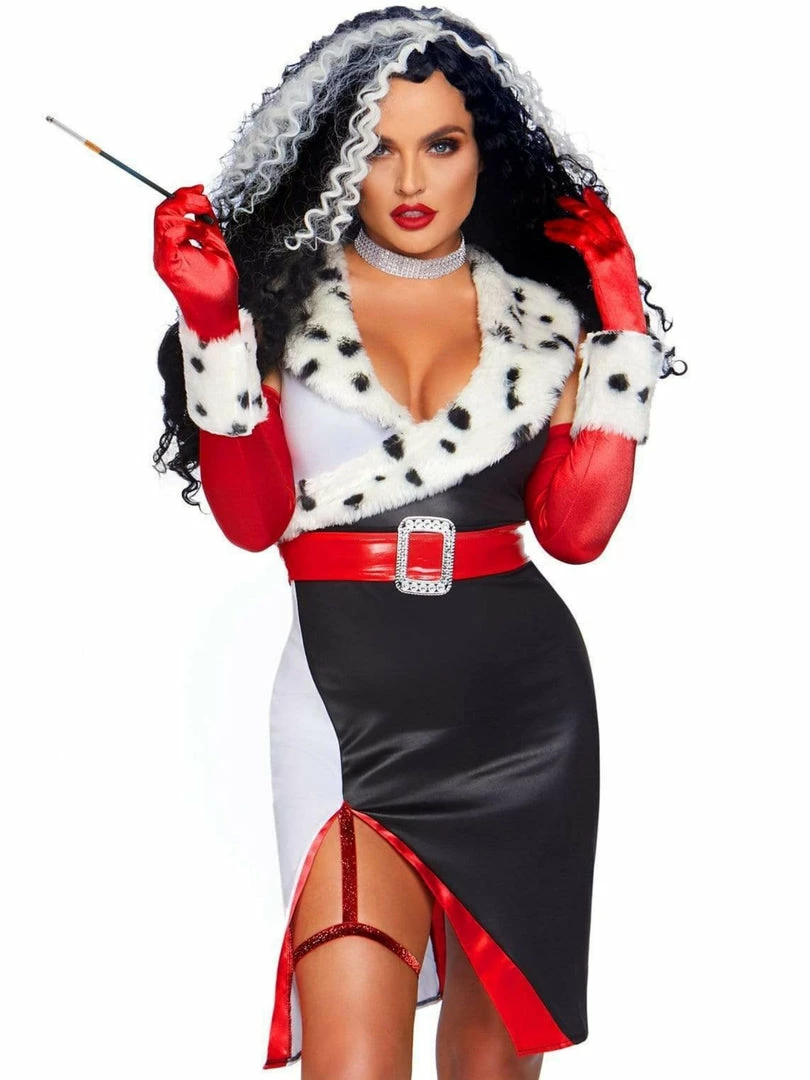 Leg Avenue Costumes Devilish Diva Cruella De Vil Villain Costume 1 Leg Avenue Costumes Devilish Diva Cruella De Vil Villain Costume