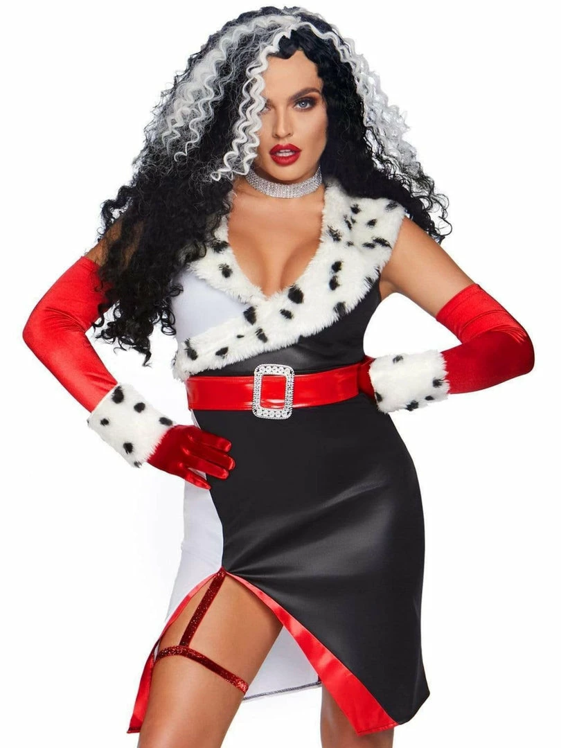 Leg Avenue Costumes Devilish Diva Cruella De Vil Villain Costume 2 Leg Avenue Costumes Devilish Diva Cruella De Vil Villain Costume