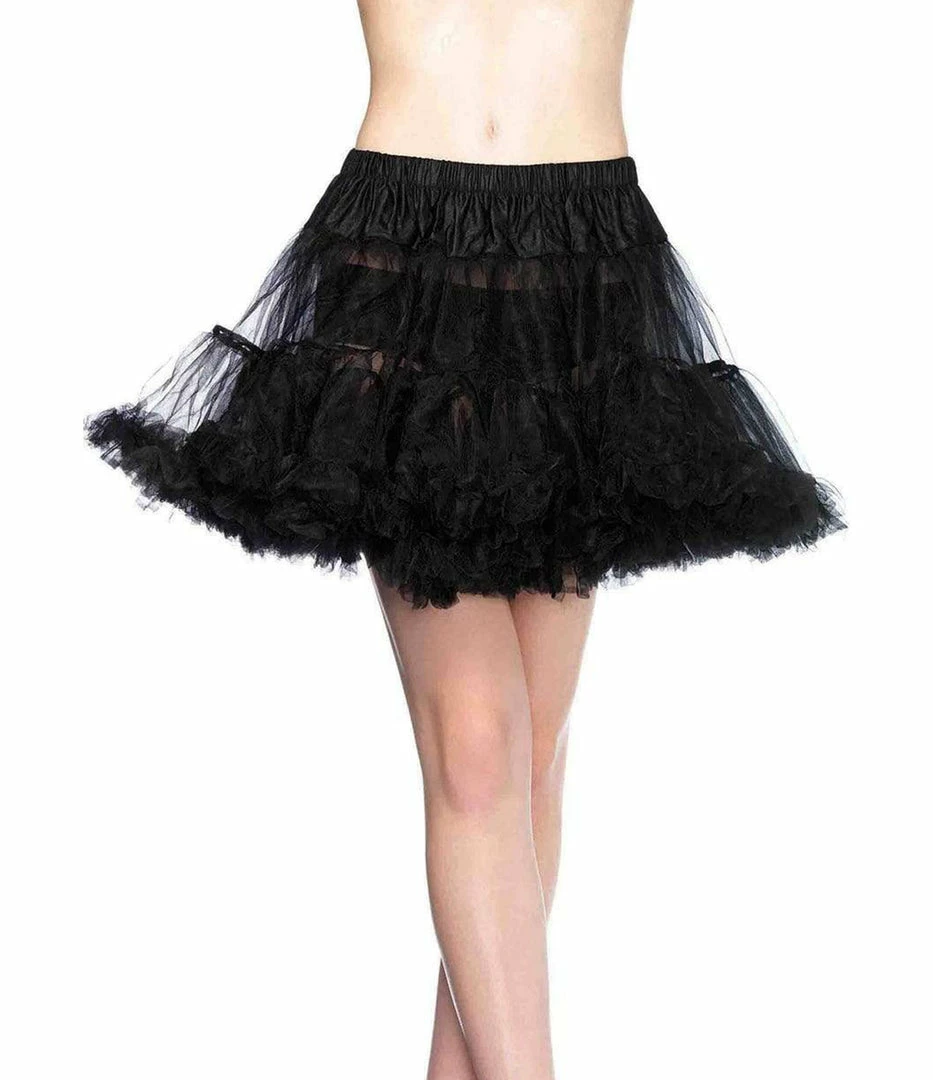 Leg Avenue Costume Accessories Black Layered Fluffy Tulle Petticoat 1 Leg Avenue Costume Accessories Black Layered Fluffy Tulle Petticoat