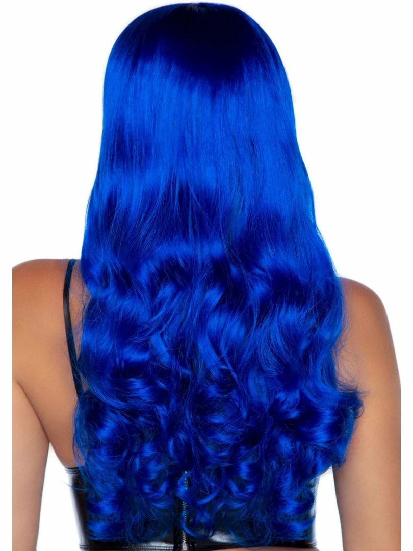 Leg Avenue Vivid Blue Long Wavy Costume Wig With Bangs Costumes 2 Leg Avenue Vivid Blue Long Wavy Costume Wig With Bangs Costumes