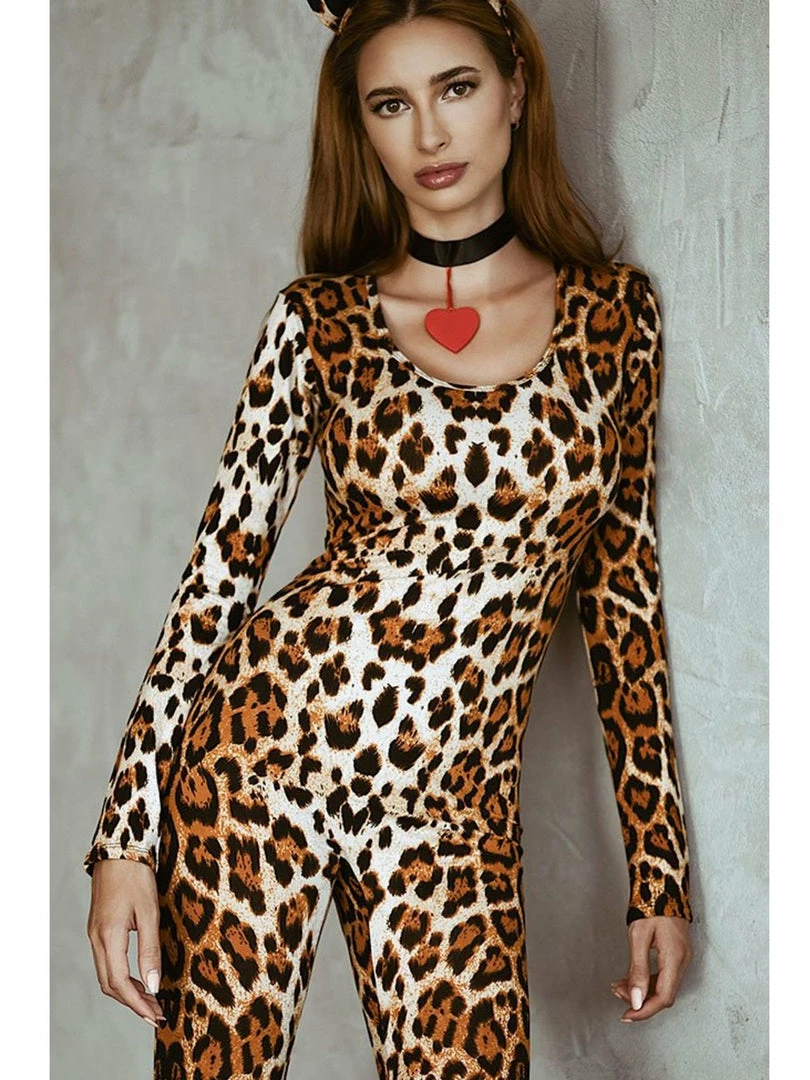 Leg Avenue Womens Sexy Leopard Print Catsuit Costume Costumes 10 Leg Avenue Womens Sexy Leopard Print Catsuit Costume Costumes