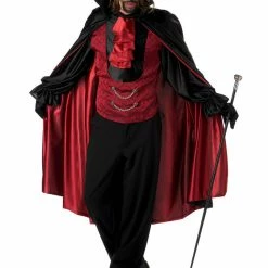 California Costumes Count Bloodthirst Mens Classic Dracula Halloween Vampire Costume