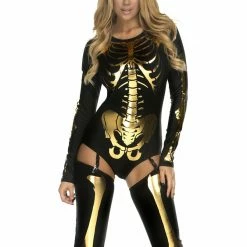 Forplay Skin And Bones Sexy Skeleton Bodysuit Halloween Costume Costumes