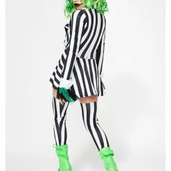 Forplay Womens Sexy Got The Juice Beetlejuice 6 Piece Costume With Wig Costumes
