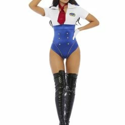 Forplay In Control Flight Captain Sexy Pilot Costume Costumes
