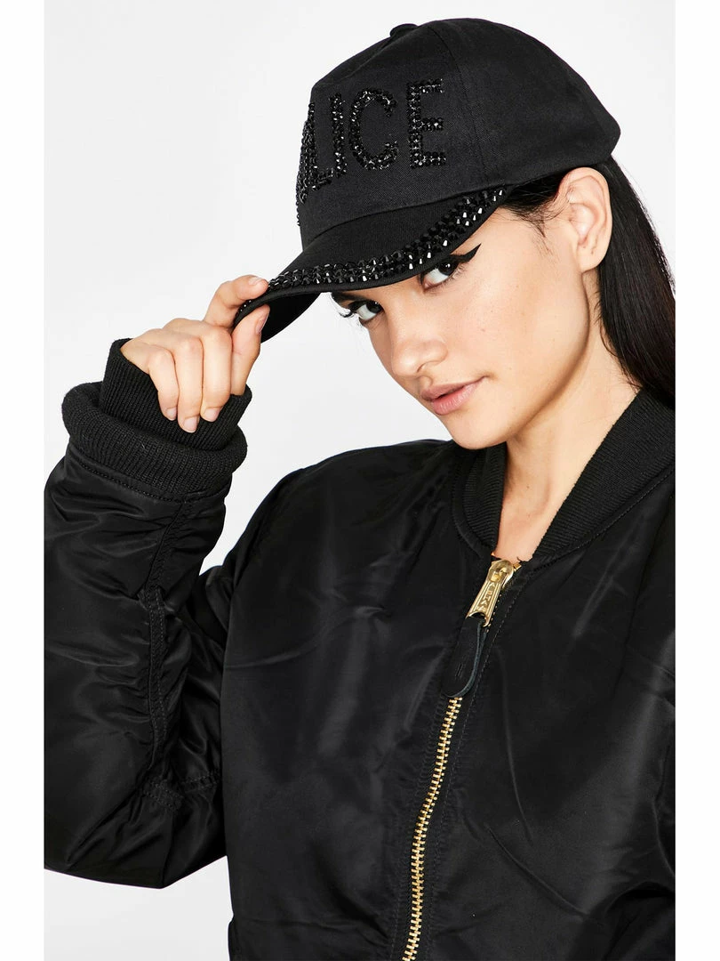 Forplay Costumes Rhinestone Police Cap 3 Forplay Costumes Rhinestone Police Cap