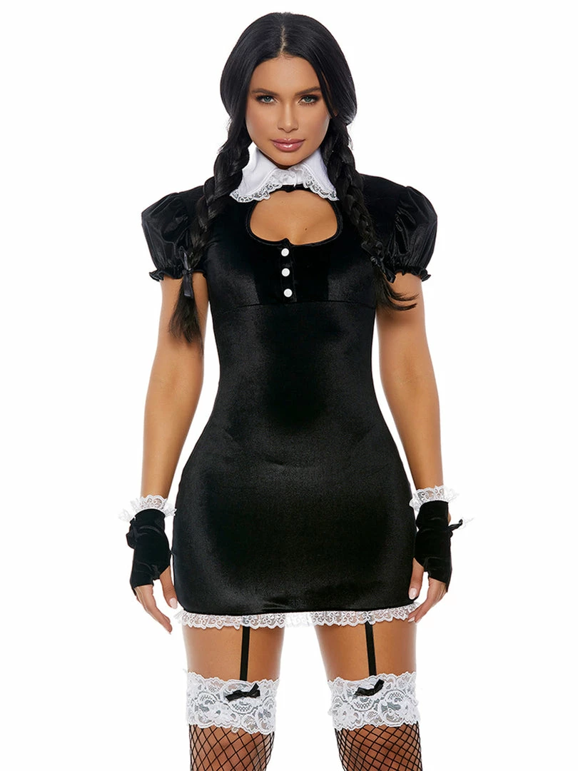 Forplay Woman Crush Wednesday 3 Piece Wednesday Addams Costume 2 Forplay Woman Crush Wednesday 3 Piece Wednesday Addams Costume