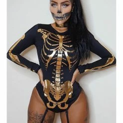 Forplay Skin And Bones Sexy Skeleton Bodysuit Halloween Costume Costumes
