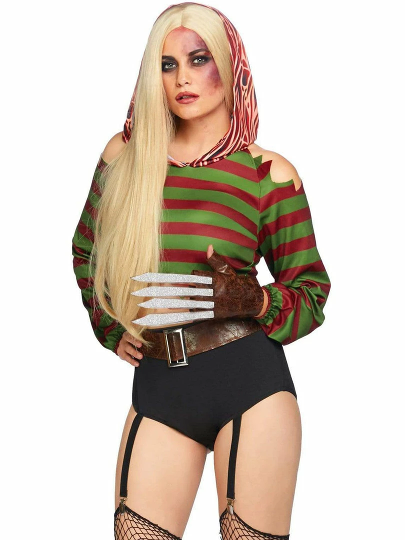 Leg Avenue Costumes Womens Freddy Krueger Dream Killer Halloween Costume 1 Leg Avenue Costumes Womens Freddy Krueger Dream Killer Halloween Costume