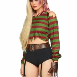 Leg Avenue Costumes Womens Freddy Krueger Dream Killer Halloween Costume 9 Leg Avenue Costumes Womens Freddy Krueger Dream Killer Halloween Costume