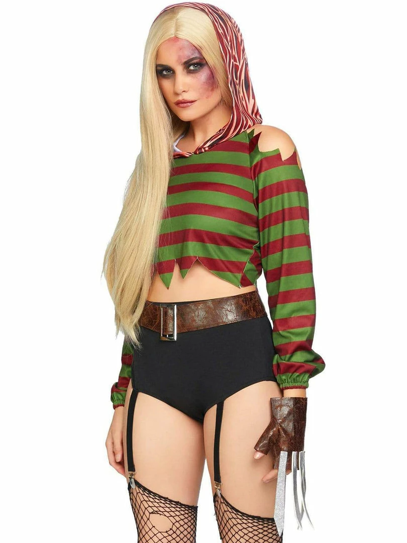 Leg Avenue Costumes Womens Freddy Krueger Dream Killer Halloween Costume 3 Leg Avenue Costumes Womens Freddy Krueger Dream Killer Halloween Costume