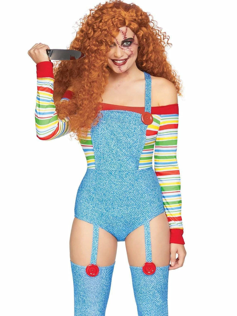 Leg Avenue Womens Chucky Killer Doll Halloween Costume Costumes 1 Leg Avenue Womens Chucky Killer Doll Halloween Costume Costumes