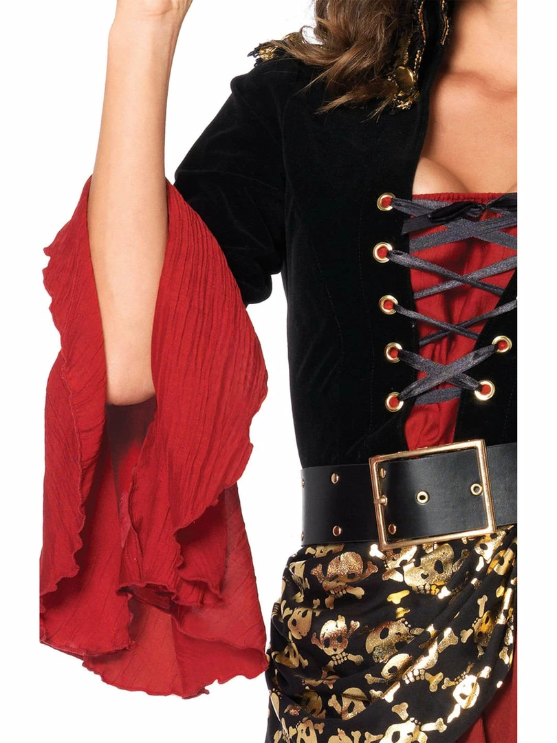 Leg Avenue Cruel Seas Captain Sultry Womens Pirate 2 Piece Costume 6 Leg Avenue Cruel Seas Captain Sultry Womens Pirate 2 Piece Costume