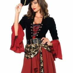 Leg Avenue Cruel Seas Captain Sultry Womens Pirate 2 Piece Costume 10 Leg Avenue Cruel Seas Captain Sultry Womens Pirate 2 Piece Costume