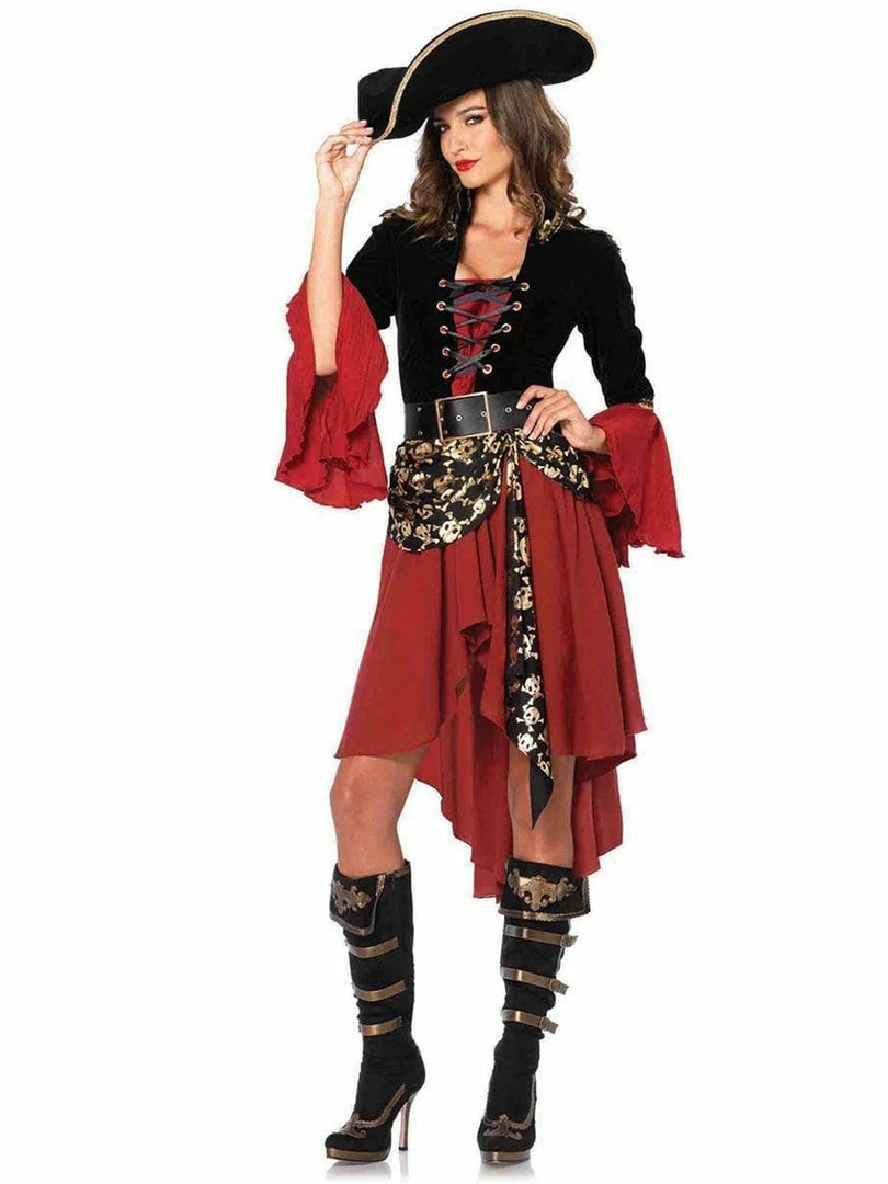 Leg Avenue Cruel Seas Captain Sultry Womens Pirate 2 Piece Costume 3 Leg Avenue Cruel Seas Captain Sultry Womens Pirate 2 Piece Costume