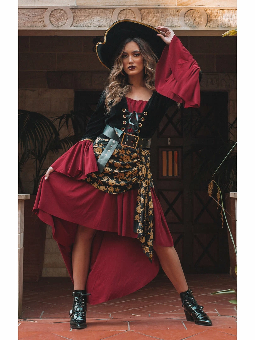 Leg Avenue Cruel Seas Captain Sultry Womens Pirate 2 Piece Costume 1 Leg Avenue Cruel Seas Captain Sultry Womens Pirate 2 Piece Costume