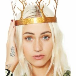 Leg Avenue Costumes Gold Metal Fantasy Crown Costume Accessory