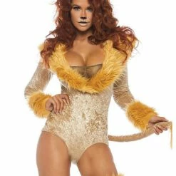 Leg Avenue Lovely Lioness Womens Sexy Bodysuit Costume Costumes