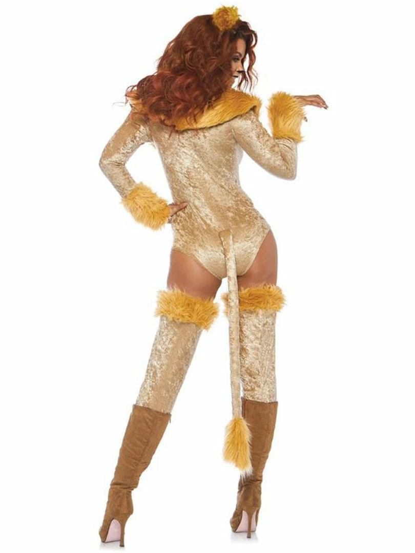 Leg Avenue Lovely Lioness Womens Sexy Bodysuit Costume Costumes 3 Leg Avenue Lovely Lioness Womens Sexy Bodysuit Costume Costumes