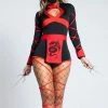 Leg Avenue Red & Black Deadly Sexy Dragon Ninja Costume
