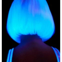 Leg Avenue Costumes Glow In The Dark Short Blonde Bob Wig UV Wig