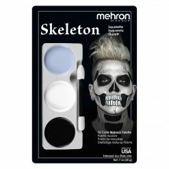 Mehron Skeleton Tri Colour Make Up Palette