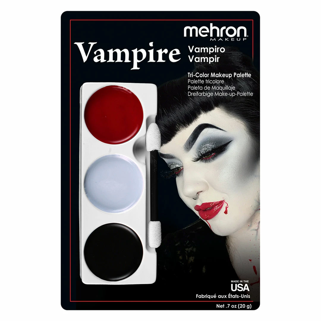 Mehron Vampire Tri Colour Make Up Palette 1 Mehron Vampire Tri Colour Make Up Palette
