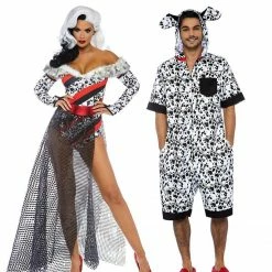 Leg Avenue Dalmatian Dog Animal Onesie Mens Costume Costumes
