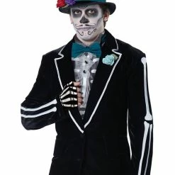 California Costumes El Novio Muerto Mens Mexican Day Of The Dead Grooms Costume