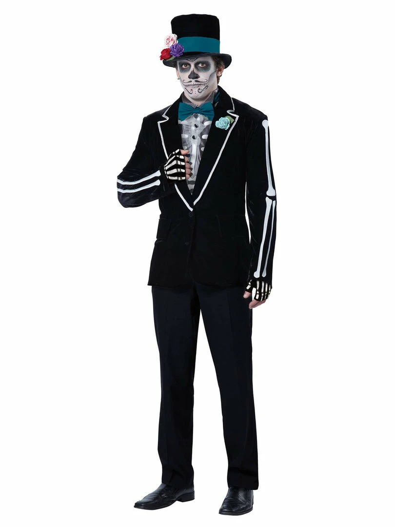 California Costumes El Novio Muerto Mens Mexican Day Of The Dead Grooms Costume 2 California Costumes El Novio Muerto Mens Mexican Day Of The Dead Grooms Costume