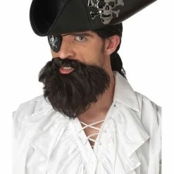 California Costumes Pirate Black Beard Moustache Set
