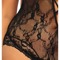 Leg Avenue Mysterious Game Plus Size Floral Lace Bodysuit 8 Leg Avenue Mysterious Game Plus Size Floral Lace Bodysuit