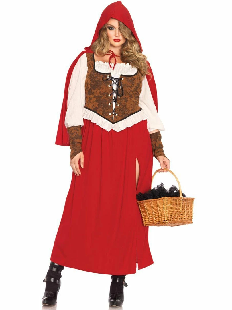 Leg Avenue Plus Size Classic Red Riding Hood Womens Costume 2 Leg Avenue Plus Size Classic Red Riding Hood Womens Costume