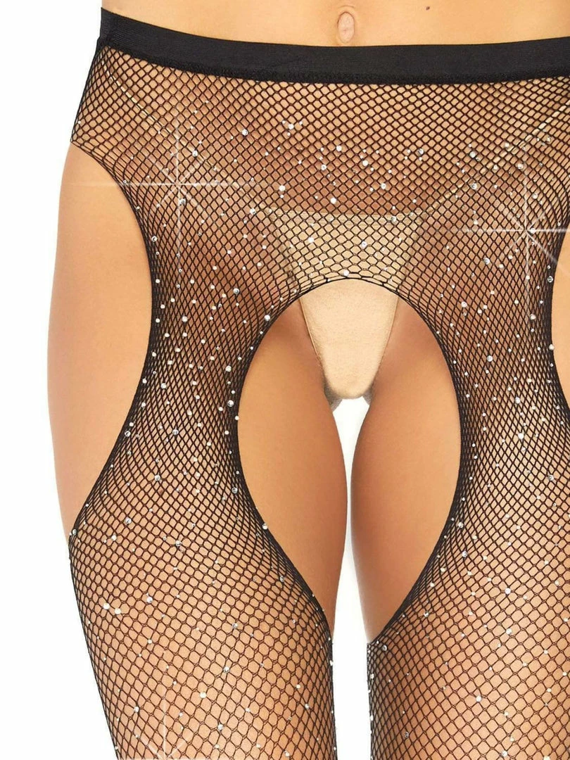 Shop Fortune Kourtney Sparkle Glitter Crystalized Rhinestone Fishnet Tights With Cutouts Hosiery 2 Shop Fortune Kourtney Sparkle Glitter Crystalized Rhinestone Fishnet Tights With Cutouts Hosiery