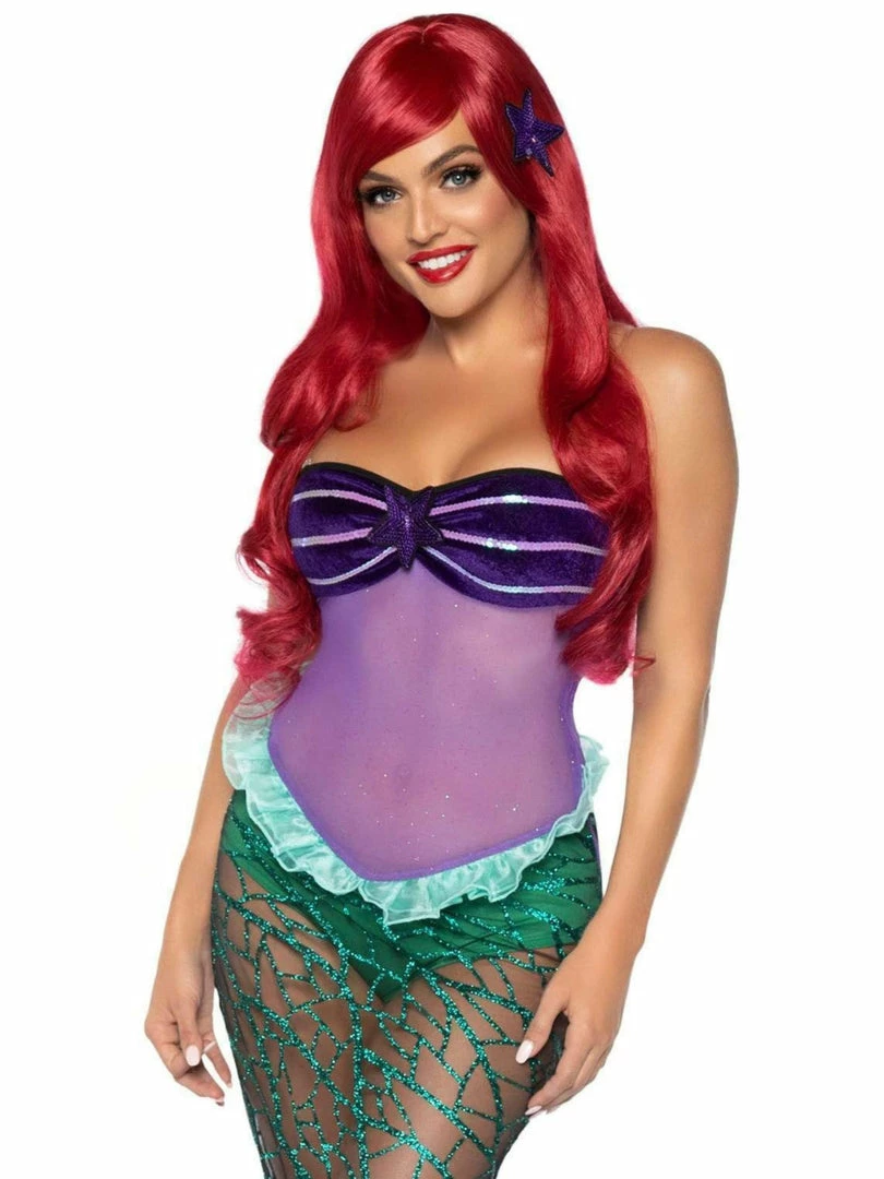 Leg Avenue Under The Sea Sheer Ariel Deluxe Mermaid Costume Costumes 5 Leg Avenue Under The Sea Sheer Ariel Deluxe Mermaid Costume Costumes