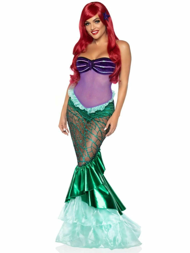 Leg Avenue Under The Sea Sheer Ariel Deluxe Mermaid Costume Costumes 7 Leg Avenue Under The Sea Sheer Ariel Deluxe Mermaid Costume Costumes