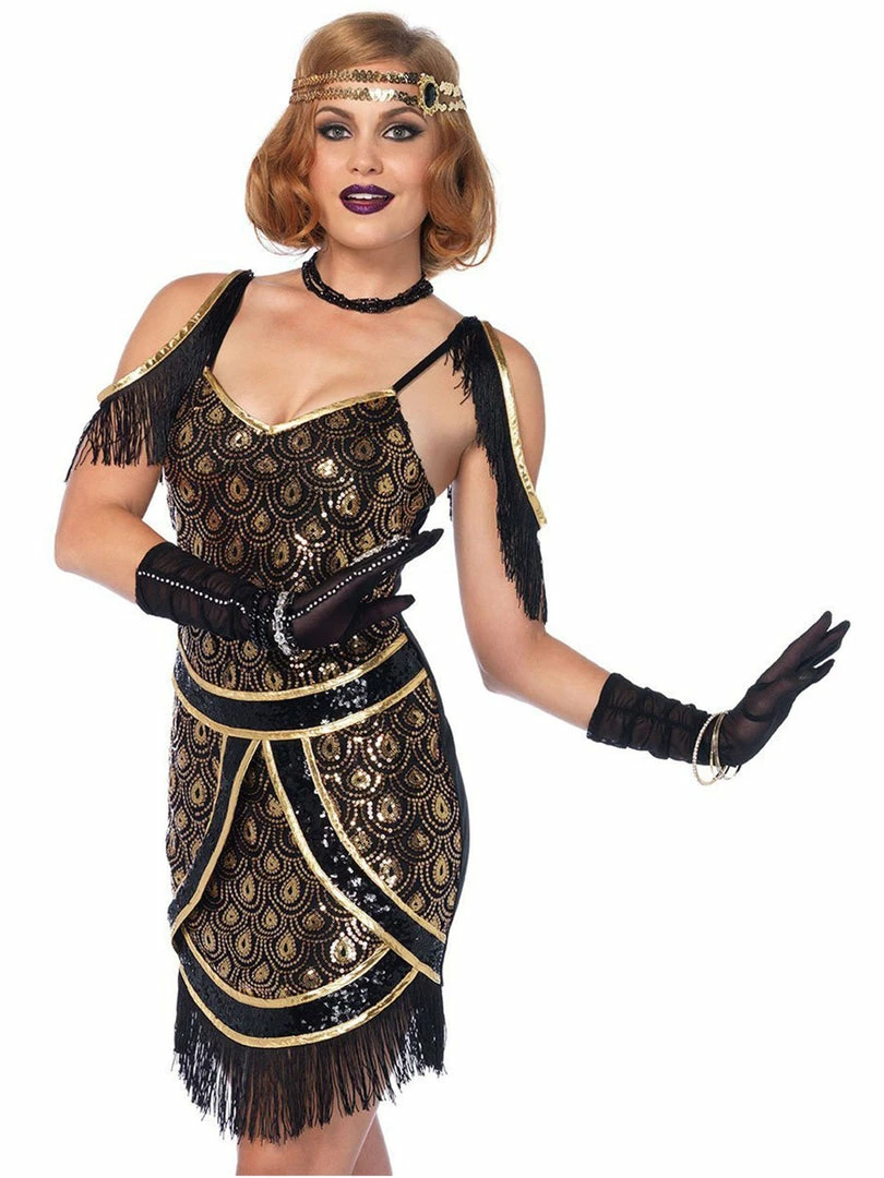 Leg Avenue Womens Gatsby Speakeasy Sweetie Flapper Costume 1 Leg Avenue Womens Gatsby Speakeasy Sweetie Flapper Costume