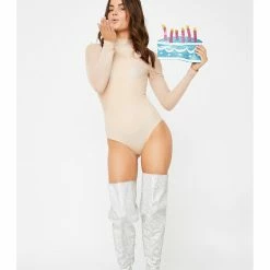 Starline Nude Sparkly Sexy Birthday Suit Costume