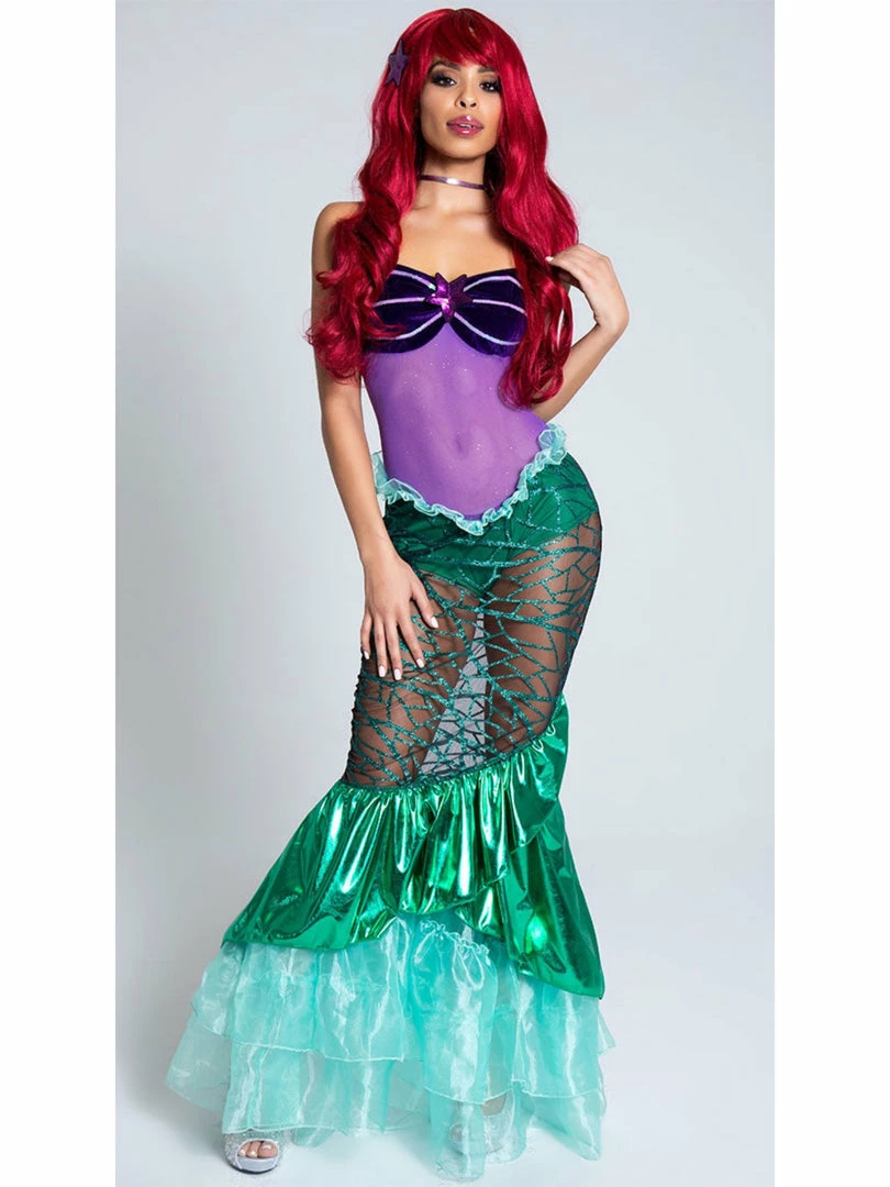 Leg Avenue Under The Sea Sheer Ariel Deluxe Mermaid Costume Costumes 2 Leg Avenue Under The Sea Sheer Ariel Deluxe Mermaid Costume Costumes