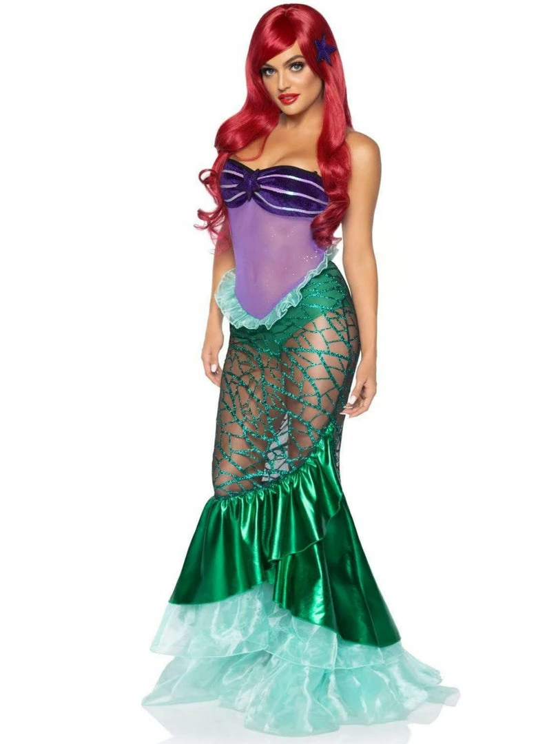 Leg Avenue Under The Sea Sheer Ariel Deluxe Mermaid Costume Costumes 8 Leg Avenue Under The Sea Sheer Ariel Deluxe Mermaid Costume Costumes