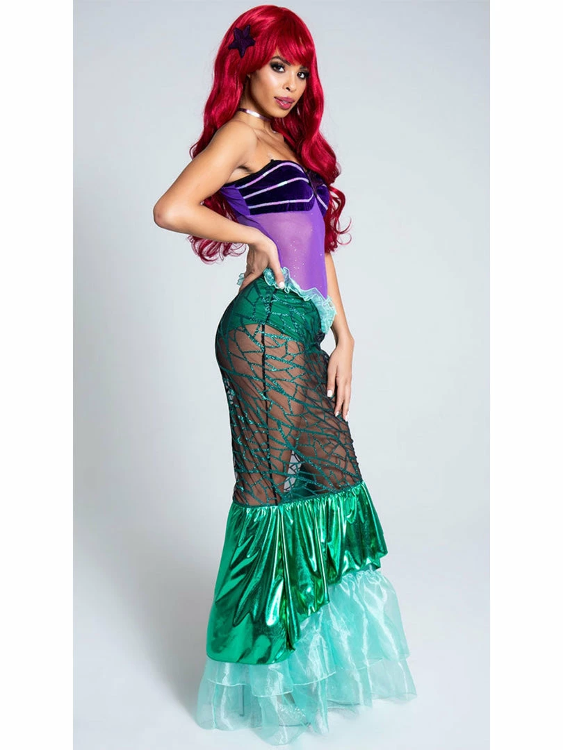 Leg Avenue Under The Sea Sheer Ariel Deluxe Mermaid Costume Costumes 4 Leg Avenue Under The Sea Sheer Ariel Deluxe Mermaid Costume Costumes