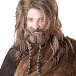 California Costumes Deluxe Mens Blonde Viking Wig, Beard & Moustache Set