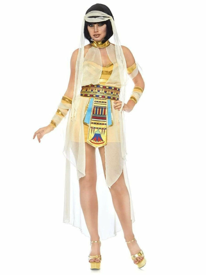 Leg Avenue 6 Piece Womens Nile Mummy Cleopatra Costume Costumes 3 Leg Avenue 6 Piece Womens Nile Mummy Cleopatra Costume Costumes
