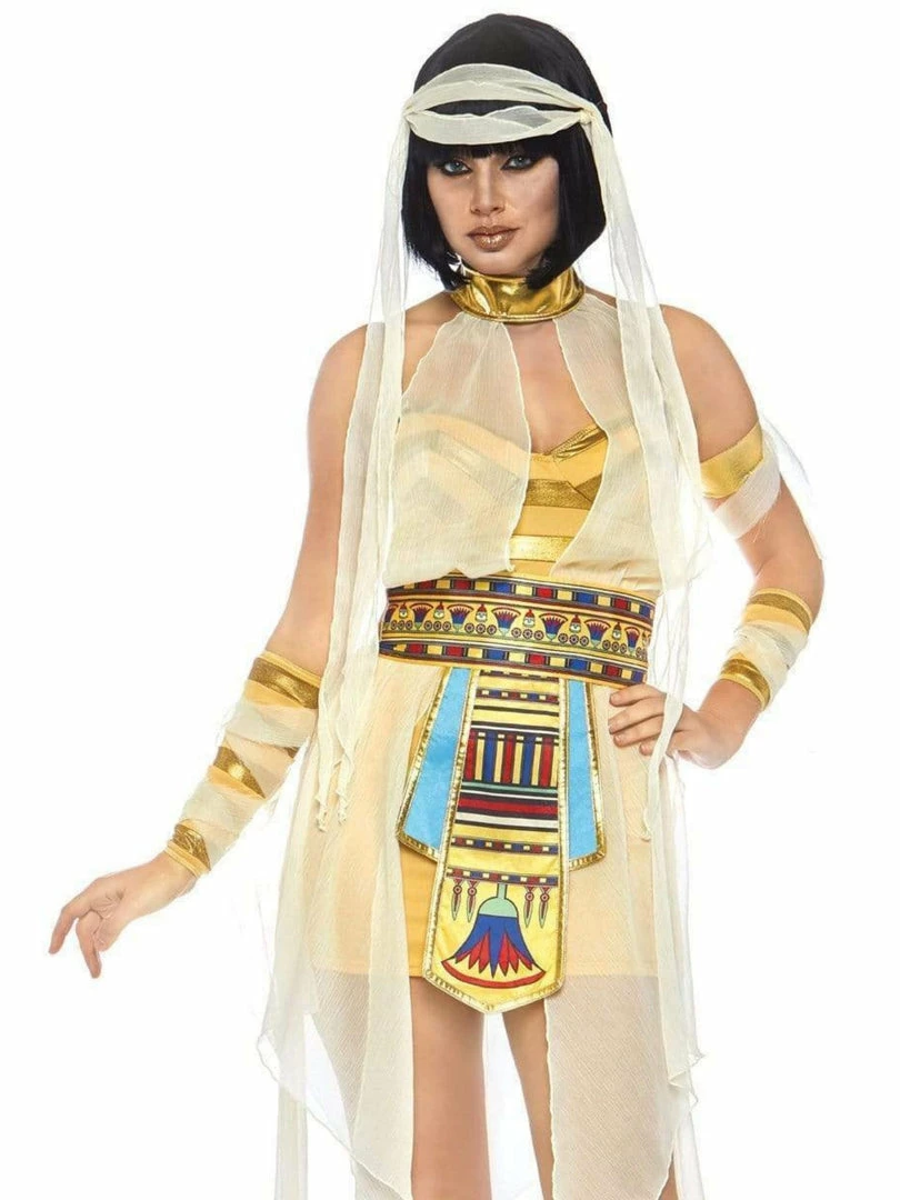 Leg Avenue 6 Piece Womens Nile Mummy Cleopatra Costume Costumes 1 Leg Avenue 6 Piece Womens Nile Mummy Cleopatra Costume Costumes