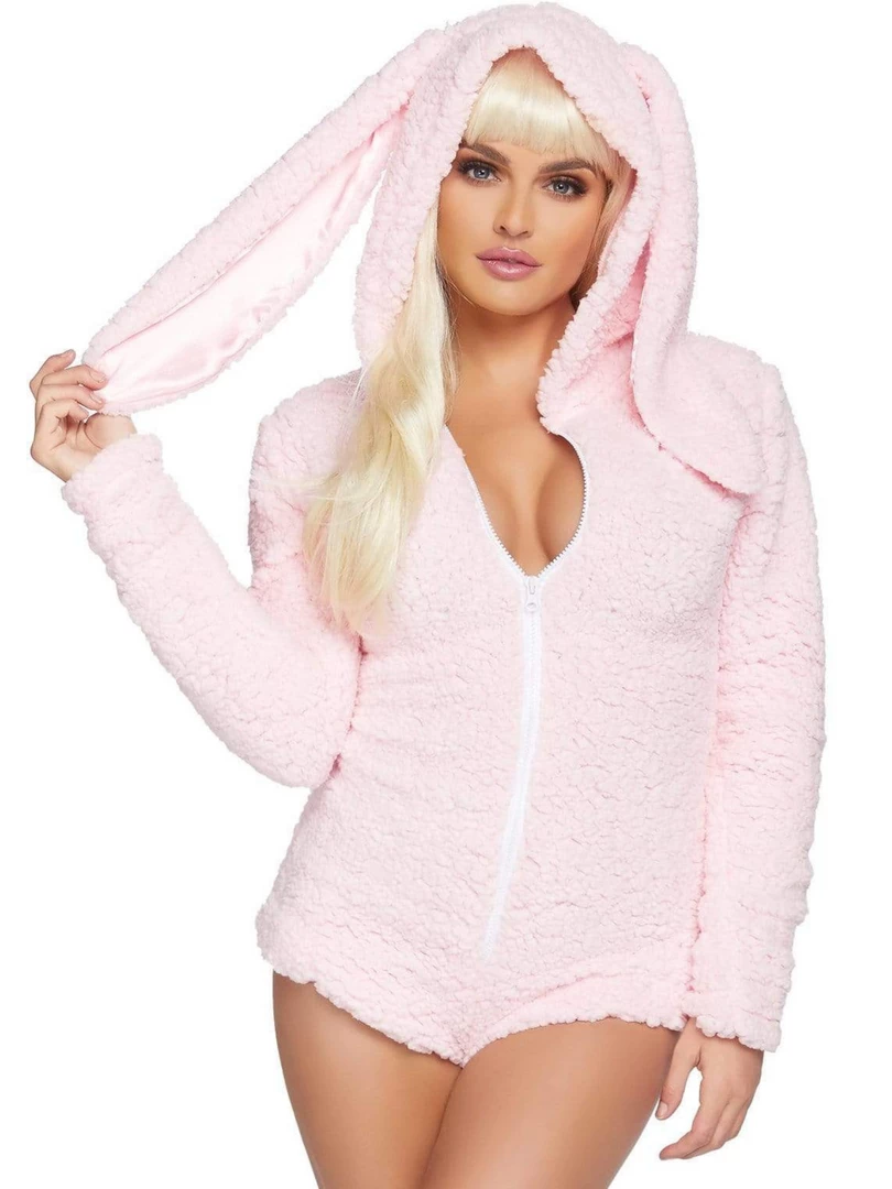 Leg Avenue Costumes Womens Cuddle Bunny Easter Romper Costume 4 Leg Avenue Costumes Womens Cuddle Bunny Easter Romper Costume
