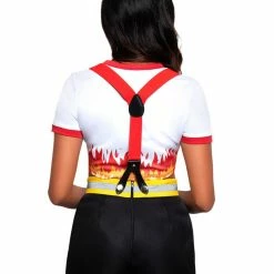Leg Avenue Costumes Womens 2-Piece Red Hot Firefighter Uniform Costume