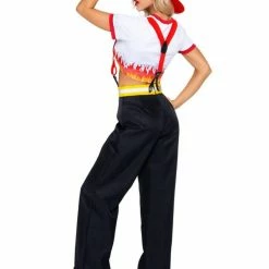 Leg Avenue Costumes Womens 2-Piece Red Hot Firefighter Uniform Costume