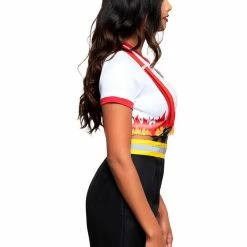 Leg Avenue Costumes Womens 2-Piece Red Hot Firefighter Uniform Costume
