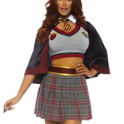 Leg Avenue Spellbinding Schoolgirl Sexy Gryffindor Women's School Uniform Costume Costumes