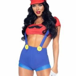 Leg Avenue Super Mario Brother Gamer Babe Sexy Costume Costumes
